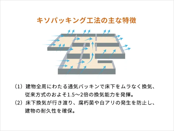 キソパッキング工法の主な特徴