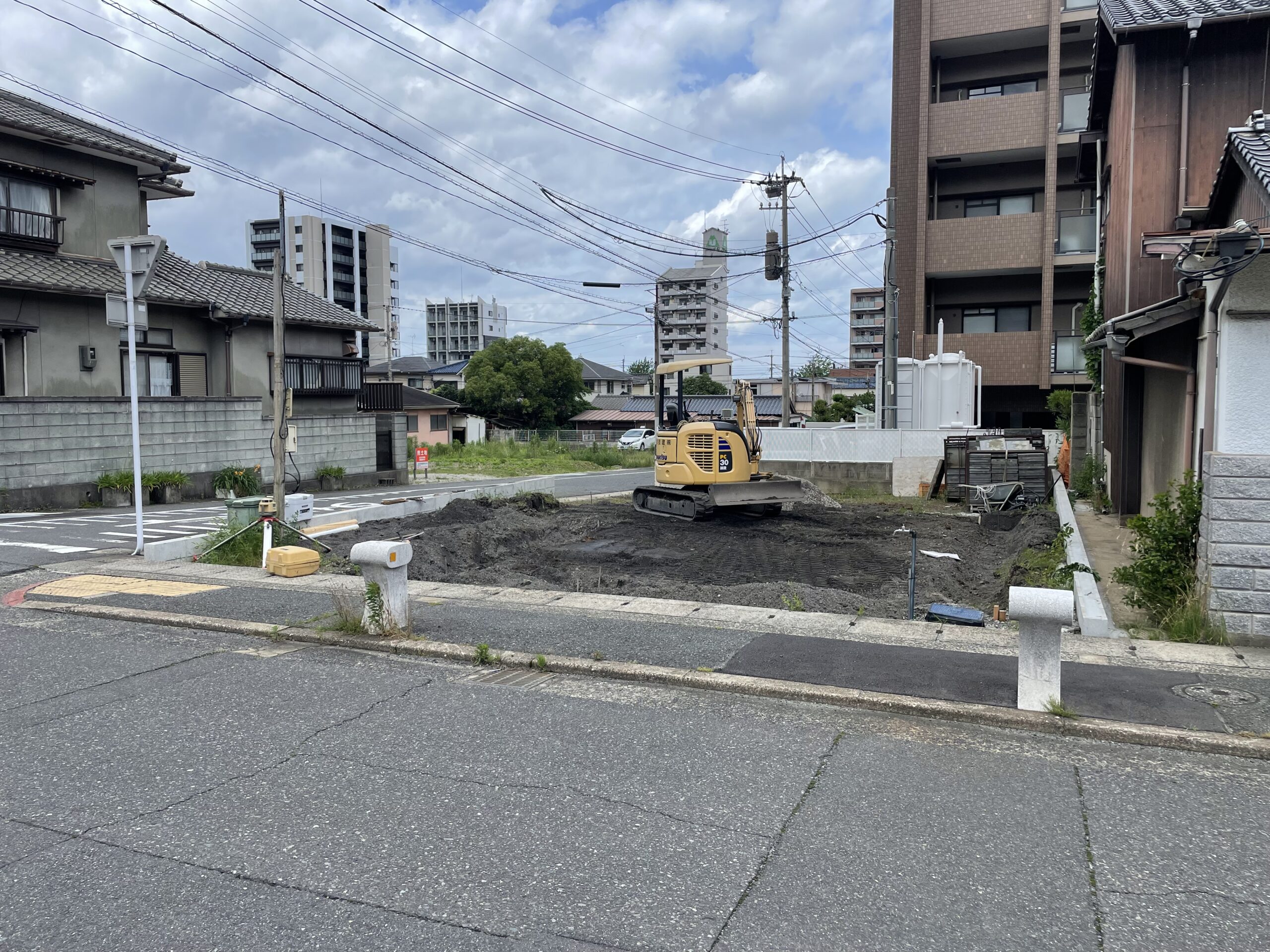 1号地：分譲住宅着工中